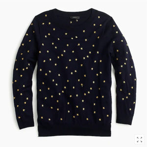 J.Crew Tippi sweater in embroidered stars